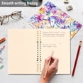 thumbnail image 5 of Flowers Unicorn Ring Binder Notebook Journey Note Diary College Ruled Spiral Notebook Study Loose Leaf Paper A5 60 Pages, 5 of 8