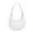 White, variant on Shoulder Bags for Women Leather Sling Tote Handbag Retro Clutch Purse Fashion Underarm Bags Solid Color Dumpling Bag White