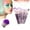 Purple, variant on Kiplyki 10PC Portable makeup brush set, foundation brush, eye shadow brush set