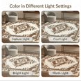 thumbnail image 7 of ODIKA 8'x10' Washable Area Rug Border Motif Abstract Inspired Patches Southwestern Spotted Farmhouse Refined for Living Room, Under Sectional, Family , Durable, Non-Slip, 7 of 7