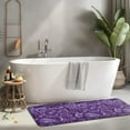 thumbnail image 2 of Purple Paisley Pattern Kitchen Rug Mat,Kitchen Runner Rugs Non Skid Washable,Decorative Kitchen Floor Mats for Kitchen,Sink,Laundry,17"x47.2", 2 of 7