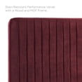 thumbnail image 5 of Modway Milenna Channel Tufted Performance Velvet Twin Headboard in Maroon, 5 of 7