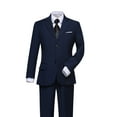 thumbnail image 6 of Boys Suit Tuxedo Suits for Toddler Boys Ring Bearer Suit Wedding Outfit Boys Dress Clothes Blue Vest and Pants Suits Size 8T, 6 of 7