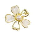 thumbnail image 2 of Hyasfey Sweet Pearl Flower Brooch Elegant Alloy Jewelry Anti-oxidation Rust-proof Lapel Pin for Women Clothing Accessory, 2 of 7