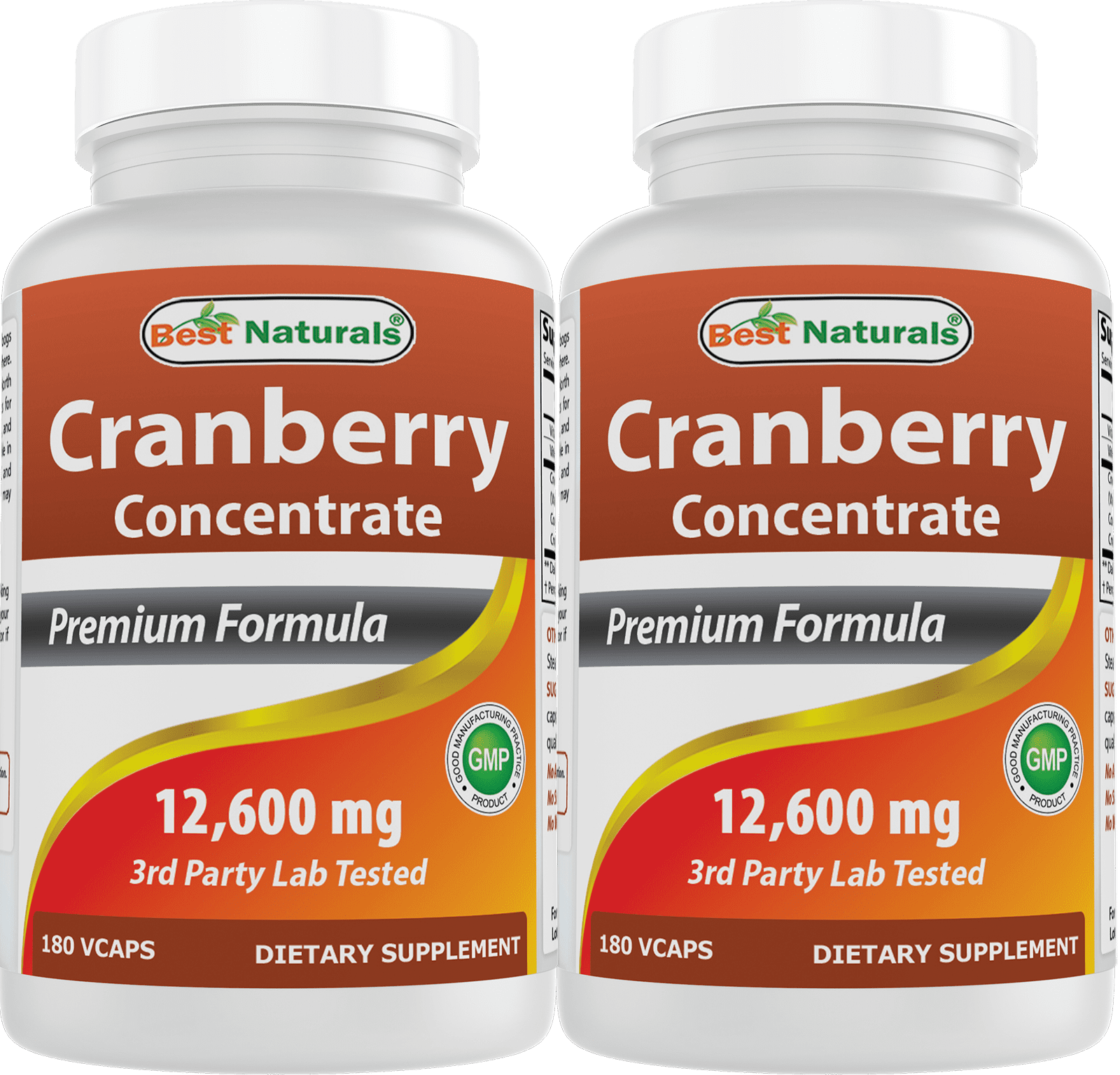 Best Naturals Cranberry Concentrate Supplement Pills, 12600 mg, 180