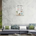 thumbnail image 2 of Farmhouse Laundry Wall Art Laundry Room Decor Canvas Art Country Laundry Schedule Prints Sign Painting Laundry Rules Accessories Bulldog Pictures Framed Artwork Home Decor for Bathroom 12"x16", 2 of 6