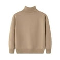 thumbnail image 2 of Cowsor Toddler Baby Boys Girls Knit Sweaters Turtleneck High Collar Fall Winter Soft Warm Sweater Pullover Tops, 2 of 7