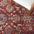 thumbnail image 6 of SAFAVIEH Heirloom Kenelm Floral Polyester Area Rug, Rust/Ivory, 6'7" x 6'7" Square, 6 of 8