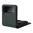 thumbnail image 6 of Dteck for Samsung Galaxy Z Flip 3 Case with Card Holder, Premium PU Leather + Hard PC Shockproof Impact-Resistant Slim Flip Protective Phone Cover Case for Samsung Galaxy Z Flip 3 5G 6.7" 2021, Green, 6 of 8