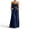 Navy, variant on Miluxas Women's 2 Piece Set Spaghetti Strap Crop Tank Top and High Waisted Tiered Ruffle Maxi Skirts Casual Summer Outfit for Beach Vacation White