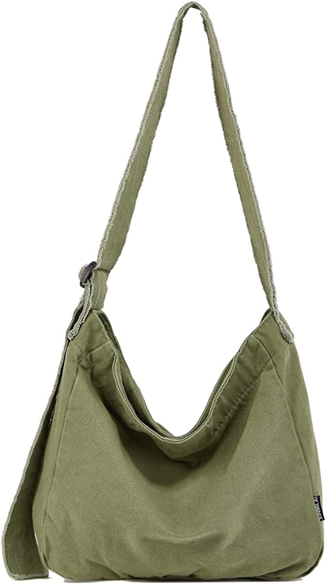Cocopeaunts Denim Messenger Bag Large Capacity Satchels Shopping Bag Soft Vintage Flap Buckle Casual Solid Color Unisex for Men Women, Adult Unisex