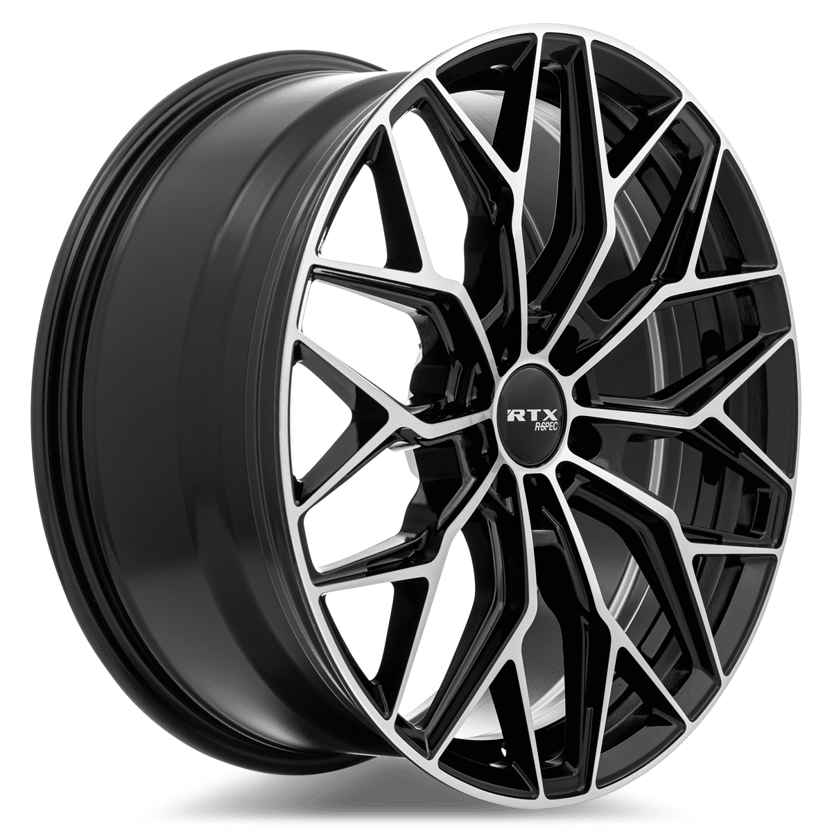 RTX RS02 19x8.5 5x114.3 ET38 CB67.1 Gloss Black Machined Wheel