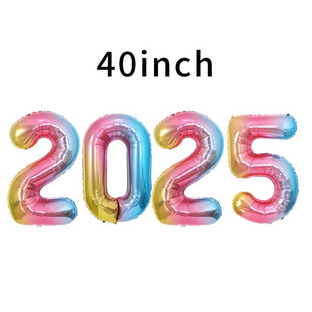 Globo digital de aluminio grande de 32 pulgadas y 40 pulgadas, traje de globo digital, decoración de Nochevieja para el día de Año Nuevo