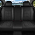 thumbnail image 2 of WRWolf Full Set Seat Cover Fit for Chevrolet Suburban 2009-2024 Faux Leather Car Seat Protector Compatible Airbag Vehicle Cushion Covers Waterproof Carseat Seat Full Set 5 Seats (Black), 2 of 7