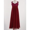 thumbnail image 4 of renvena Flower Girls Dress Floral Lace High Waisted Maxi Skirts Princess Bridesmaid Long Gown, 4 of 7