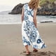 thumbnail image 5 of ICHUANYI Clearance Women‘s Summer Dresses Print Sleeveless Round Neck Dress Dresses With Pocket(Light Blue, M) ICHUANYI WER2023080811246, 5 of 7