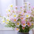 thumbnail image 4 of Artificial Flowers for Outdoors 12 Bundles Faux Silk Daisy UV Resistant Fake Wildflowers Plants with Stems Daisy Arrangements for Home Hotel Living Room Office Outdoor Garden Decorations, 4 of 7