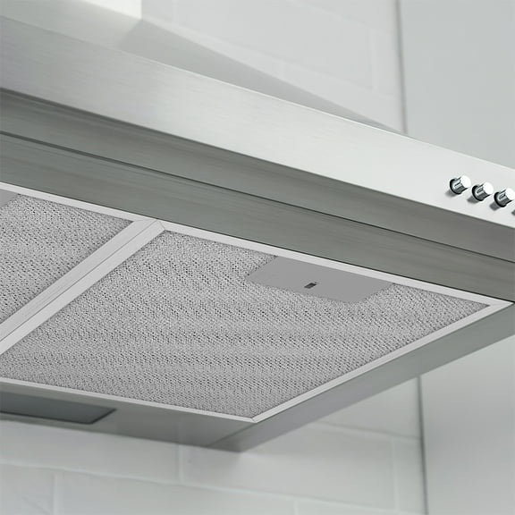 LOLIPPYY 2-Pack Kitchen Range Hood Filters Metal Mesh with Removable, Washable Design for Improved Air Quality