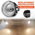 thumbnail image 5 of CHUSYYRAY Pair for Dodge Challenger 2008-2010 Clear Lens Bumper Fog Light Lamp Left+Right, 5 of 5