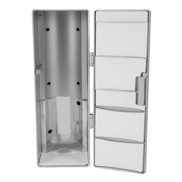 Mini Fridge - USB Fridge Refrigerator Freezer Compact Cans Drink Beer Cooler Warmer Travel Car Office Use