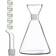 thumbnail image 4 of HAIZEEN 16 oz / 480 ml Glass All-Purpose Cruet, Glass Oil Decanter and Cruet (Cone-16 oz, Smooth surface), 4 of 10