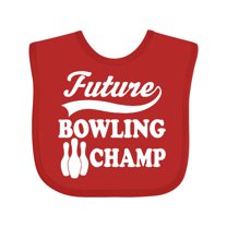 Inktastic Future Bowling Champ Childs Bowler Boys or Girls Baby Bib