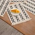 thumbnail image 4 of MERILER Cotton and Linen Fabric Placemats with Tassel Hanging, Color-Blocked Western-style Decorative Mats for Holiday Events and Daily Use, 4 of 6