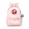 thumbnail image 3 of Mochila escolar con orejas de gato para niños y niñas, morral escolar de nailon con Orejas de conejo, novedad, 3 of 4