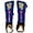 Blue/Orange, variant on Vizari Blaze Soccer Shin Guards for Boys and Girls | Youth Shin Pads with Ankle Protection and Flame Design - Blue, XS