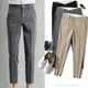 thumbnail image 3 of Pantalones de traje de nueve puntos de negocios casuales para hombre más vendidos de Shopee Ph Transfronterizo Moda Verano Delgado Slims Suaviza tu silueta, 3 of 4