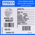 thumbnail image 6 of Fasco Direct Drive Blower Motor, 1/18 hp B45227, 6 of 6