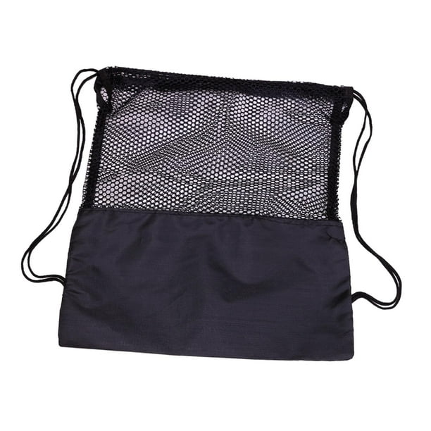 Bolsa de malla de baloncesto, mochila con cordón, bolsa de gimnasio duradera portátil, bolsa con cordón, bolsa de transporte de pelota deportiva para