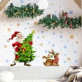 thumbnail image 3 of Christmas Snowflake Window Clings Stickers for Glass, Xmas Decals Decorations Holiday Snowflake Santa Claus Reindeer Decals for Party, 3 of 5