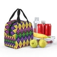 thumbnail image 5 of Gaeub Mardi Gras4 Print Lunch Bag Lunch Box for Women Men,Reusable Insulated Lunch Bags for Adults,Leakproof Cooler Lunch Tote Bag, Large Capacity for Work Travel Picnic, 5 of 8