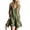 A438 Army Green, variant on Women's Summer Casual Romper V Neck Sleeveless Short Jumpsuits Button Down Overalls with Pockets Lightweight Lounge Playwear Beach Vacation Essential