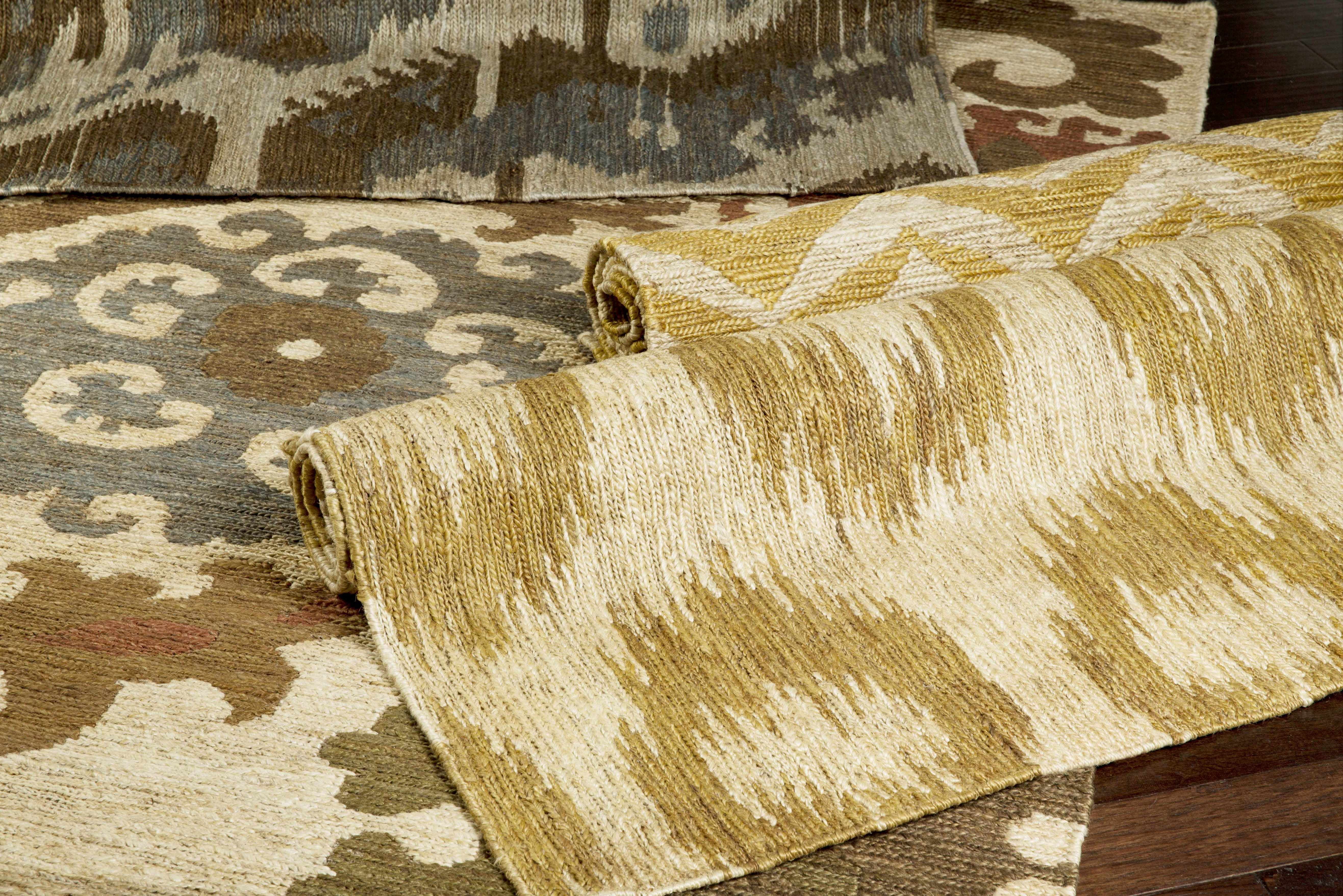 Hauteloom Stillmore Jute Living Room, Bedroom Area Rug - Bohemian/Global - Olive, Rust, Teal - 2' x 3'