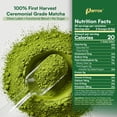 thumbnail image 5 of Ceremonial Grade Matcha Powder Infused with Moringa, Green Tea Extract, L-Theanine, Inulin, Spirulina, Ceylon Cinnamon, and Lemon Balm – 100% First Harvest Japanese Tea (30 Servings), 5 of 7