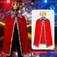 thumbnail image 5 of Capa Y Corona Reales, Accesorios de Disfraz para Fiesta de Cumpleaños O Cosplay Rojo adulto, 5 of 9
