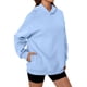 thumbnail image 2 of Sudaderas con Capucha de Gran Tamaño para Mujer, Sudaderas Cómodas, Conjuntos de Moda de Otoño, Blusas Casuales, Ropa de . Azul M, 2 of 8