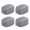 Grey, variant on 4Pcs Silicone Jaw Exerciser Portable Men Women Face Muscle Sculpting Jaw Bone Strengthener Jawline Shaper Trainer