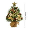 thumbnail image 2 of Flocked Mini Holiday Desktop Ornament Seasonal Tabletop Festive Home Decoration for Christmas Tree Display, 2 of 5