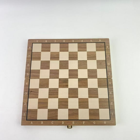 FCRYTN Board games,Chess Set,15''Chess Board,Wooden Chess,Collapsible Chess Board,Checkers 2-in-1 Chess Sets for Adults,Chess Set Strategy Game