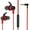Red 3.5mm, variant on Joernso Wired Headphone 3.5mm/Type-C Sports Headset Stereo Sound In-ear Earphone with Mic for Gaming Music Call