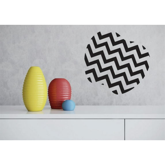 Custom Decals Apple Zigzag Print Pattern 20x30"