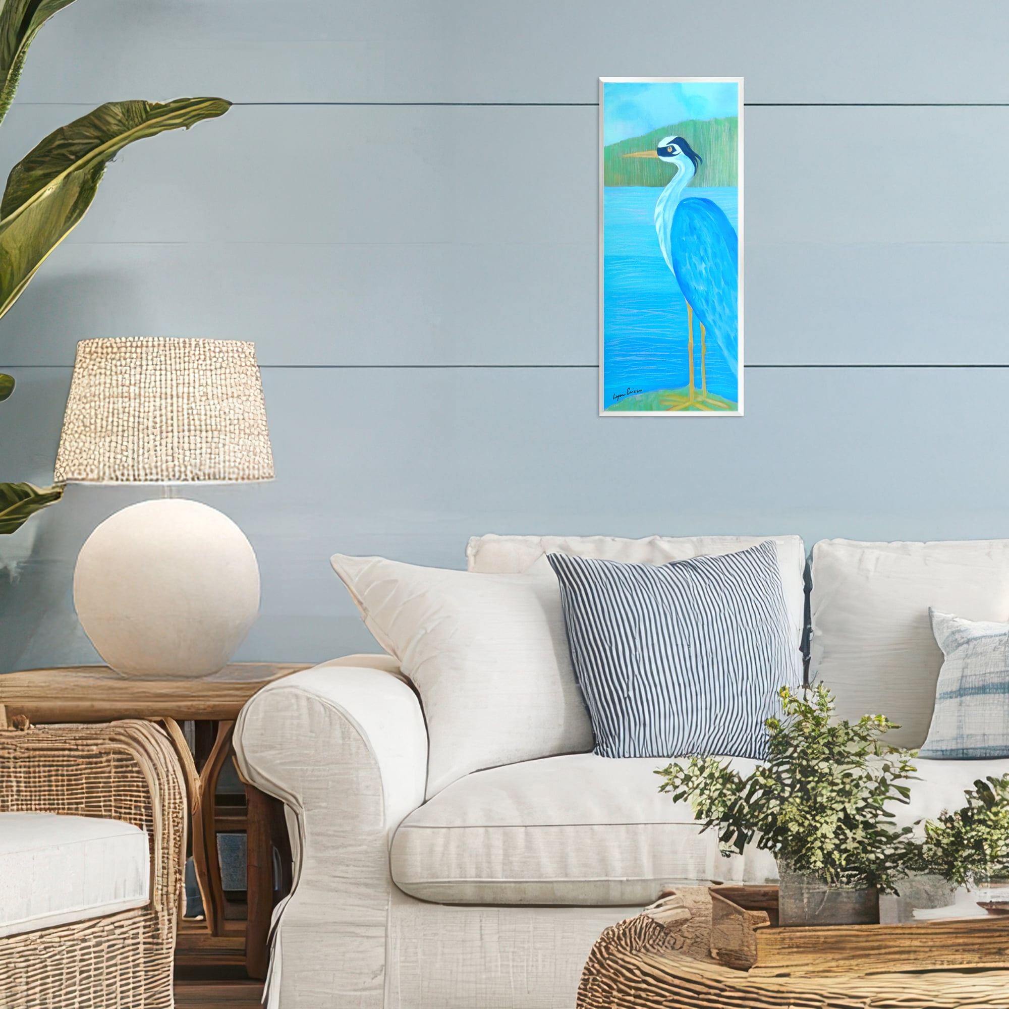 Stupell Industries Great Blue Heron Wall Plaque Art, design by Lynn Ericson Fine Art