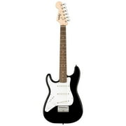 Squier Mini Stratocaster Left-Handed Electric Guitar, Laurel Fingerboard, Black
