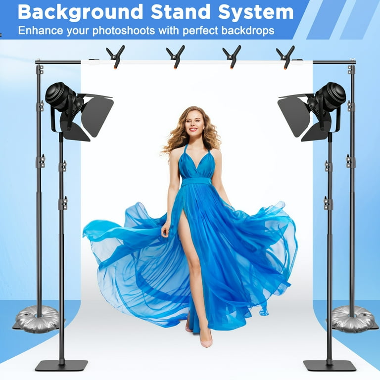 Backdrop Stand Heavy Duty 9ft X 10ft Heavy Duty Backdrop Stand