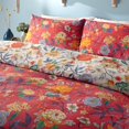 thumbnail image 5 of Furn - Set de Funda de Edredón Floral Azalea (Rojo), 5 of 5