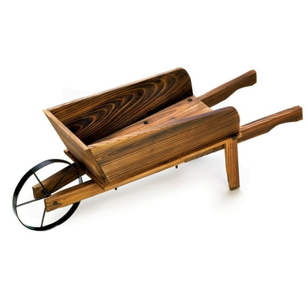 - Large Outdoor Planters, Wooden Garden Contemporary Outdoor Flower Planters Cart