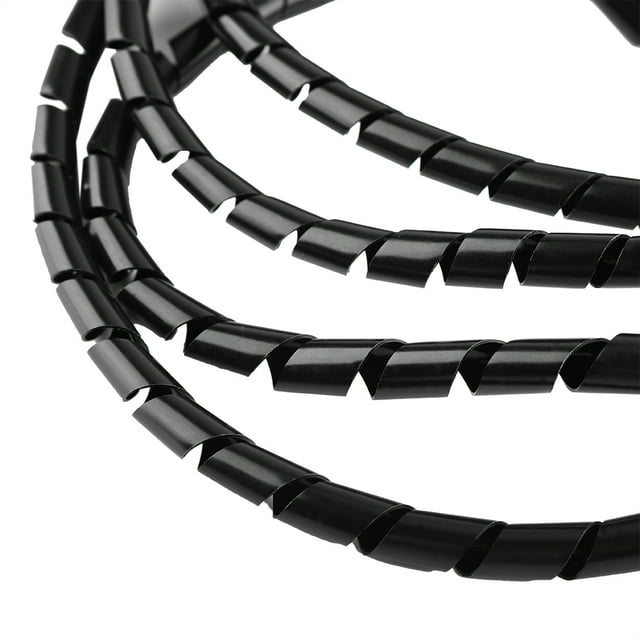 Envoltura De Cables En Espiral, Organizador De Encuadernación Protectvie, Gestión De Cables Para El Hogar Y La Oficina, 10mm, Negro